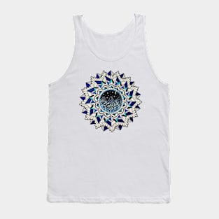 Blue Mountain Mandala Tank Top